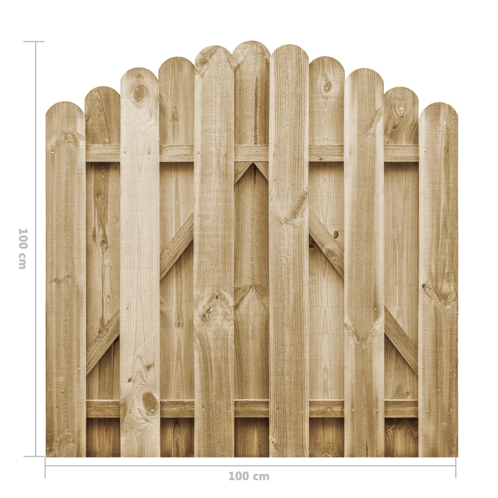 Poort 100x100 cm geïmpregneerd grenenhout 100 x 100 cm