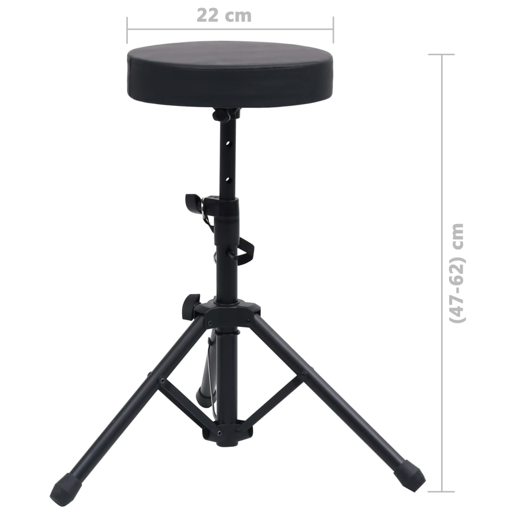 Keyboardstandaard En -Kruk Zwart