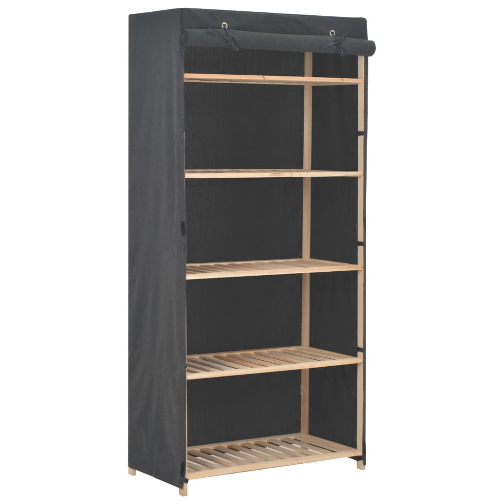 Kledingkast 79X40X170 Cm Stof Wit
