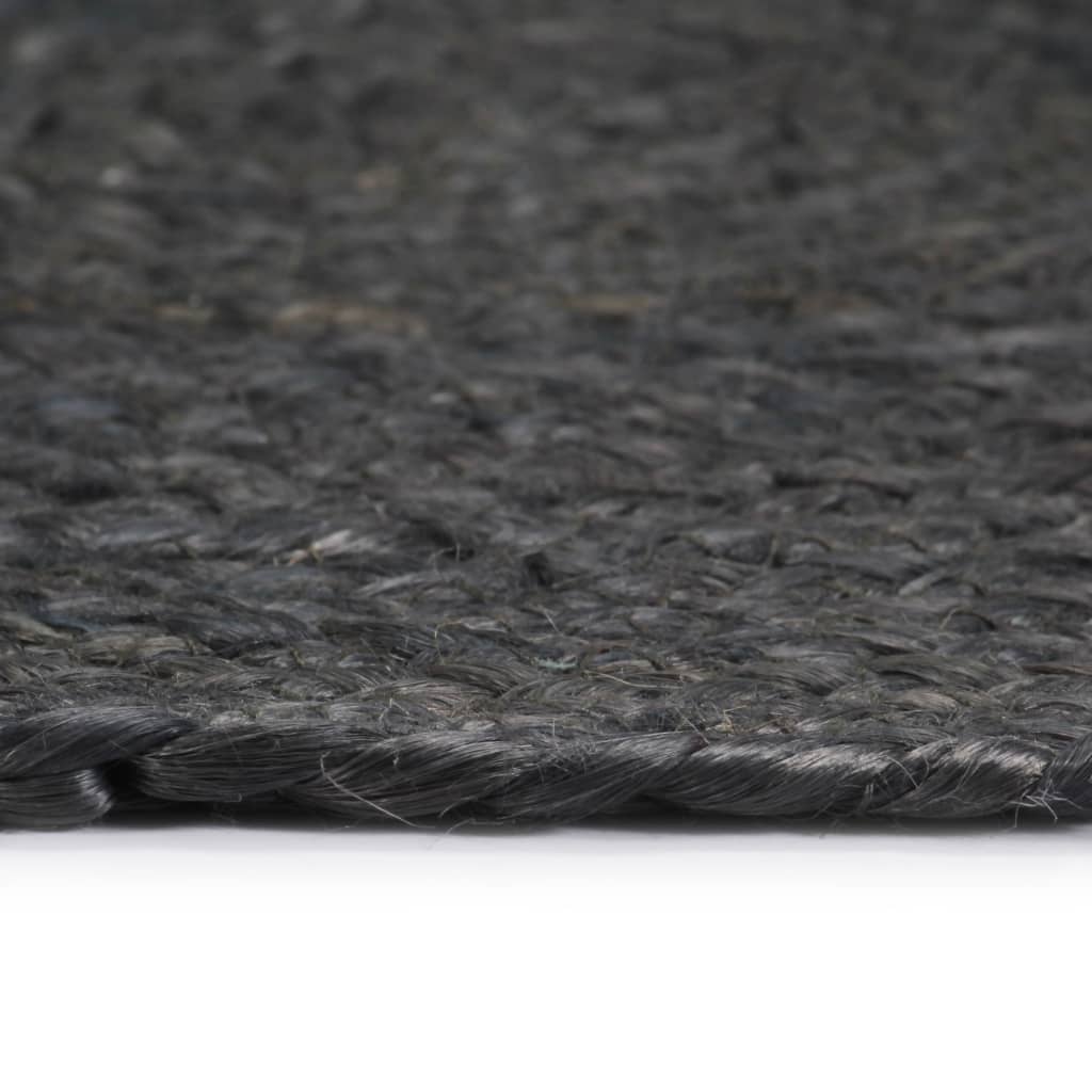Placemats Rond 38 Cm 4 Donkergrijs Jute