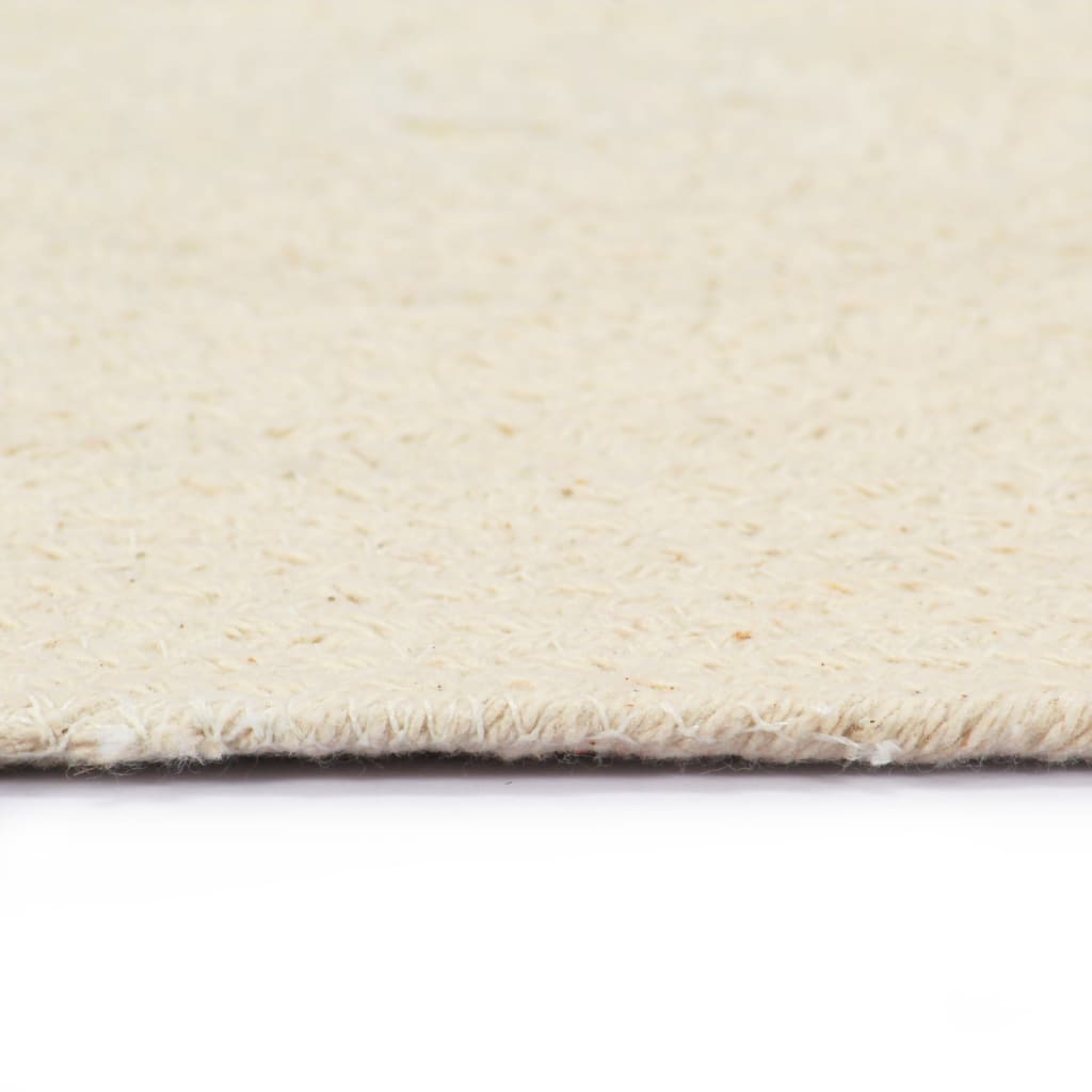 Placemats Rond 38 Cm Natuurlijk 4 Bruin Katoen