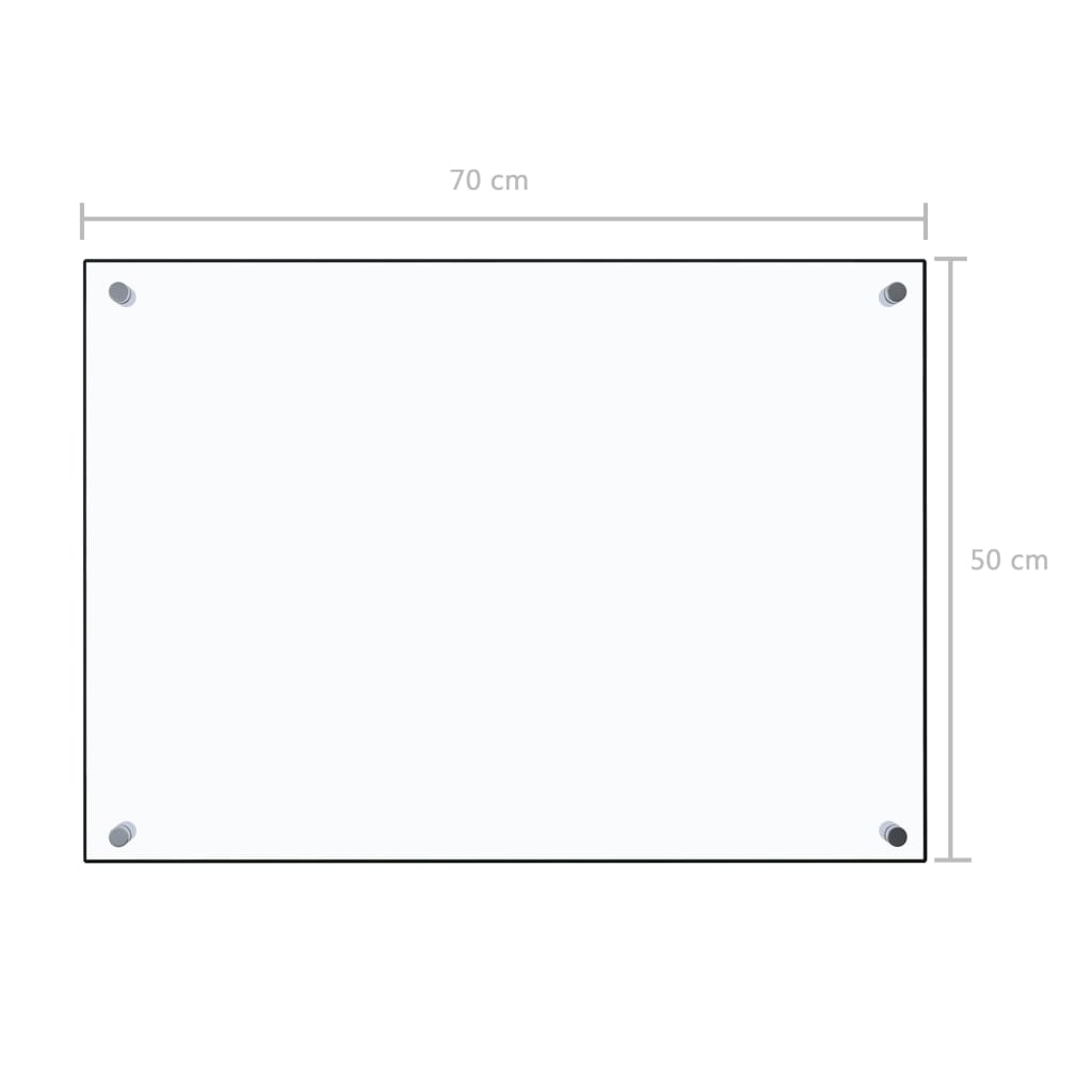 Spatscherm Keuken Gehard Glas Transparant 70 x 50 cm Doorzichtig