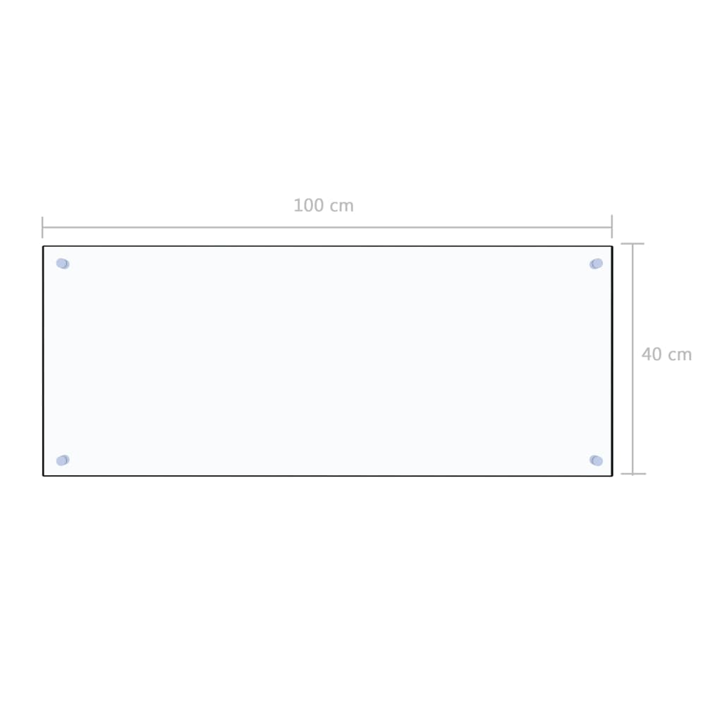 Spatscherm Keuken Gehard Glas Transparant 100 x 40 cm Doorzichtig