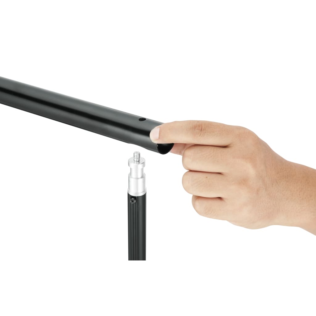Telescopisch Achtergrondsysteem En Te Achtergrond 3X5 M 500 x 300 cm Wit