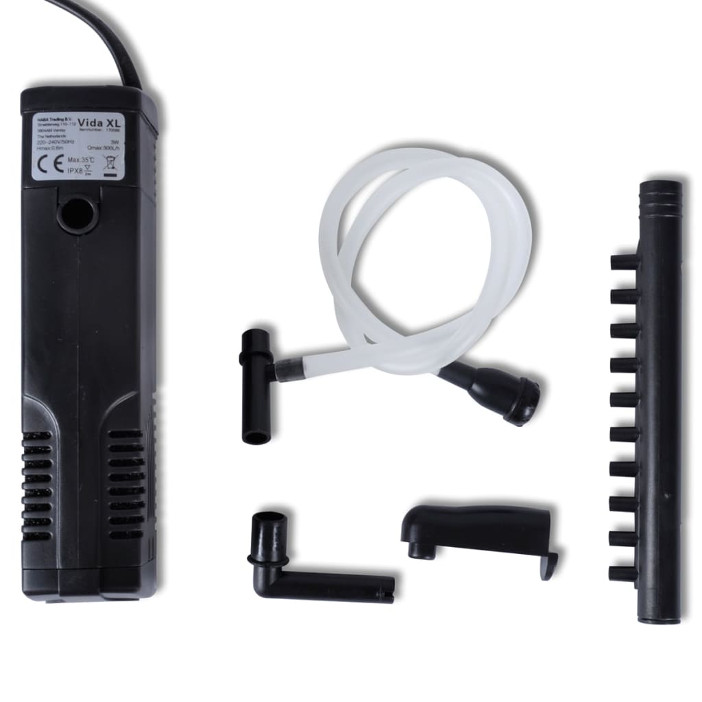 Aquariumfilterpomp Met Actief Koolstof 300 L/U 300 l/h