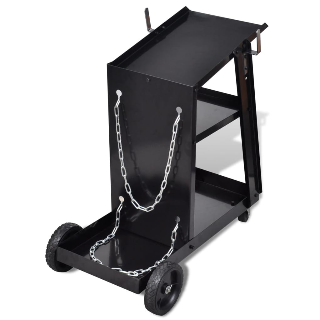 Lasgereedschap Wagen 3 Planken Zwart