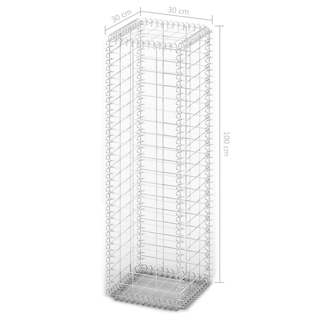 Schanskorf Met Deksels Gegalvaniseerd Draad 100 x 30 x 30 cm