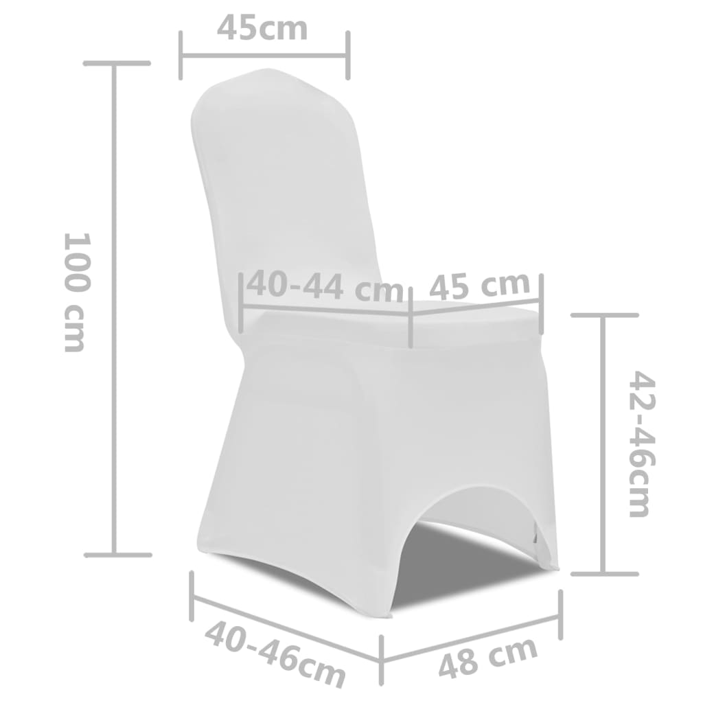 Stoelhoes Stretch ( Stuks) Wit