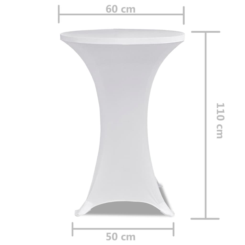 Statafelhoes Stretch Ø60Cm ( Stuks) 2 60 cm Wit