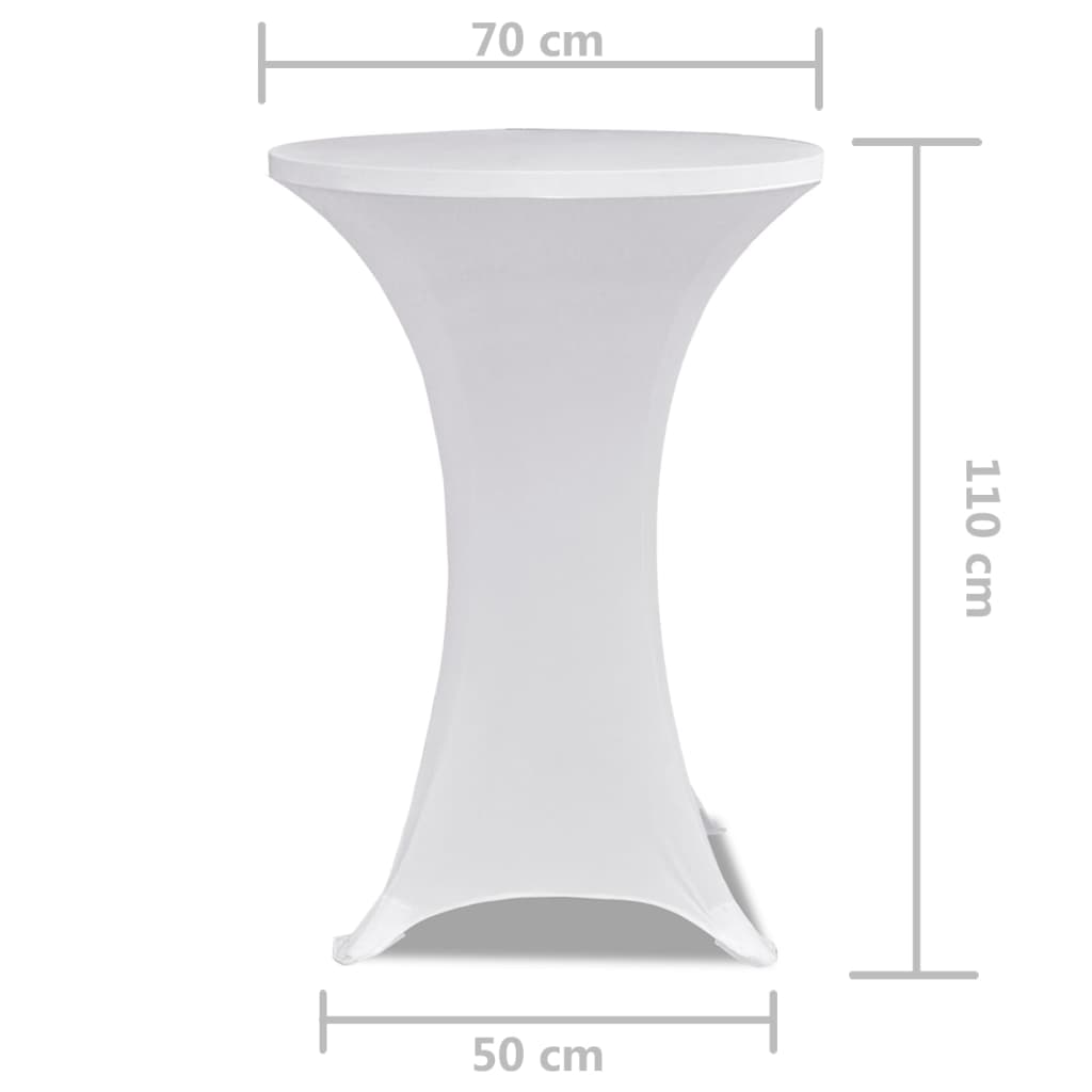 Statafelhoes Stretch Ø70Cm ( Stuks) 2 70 cm Wit
