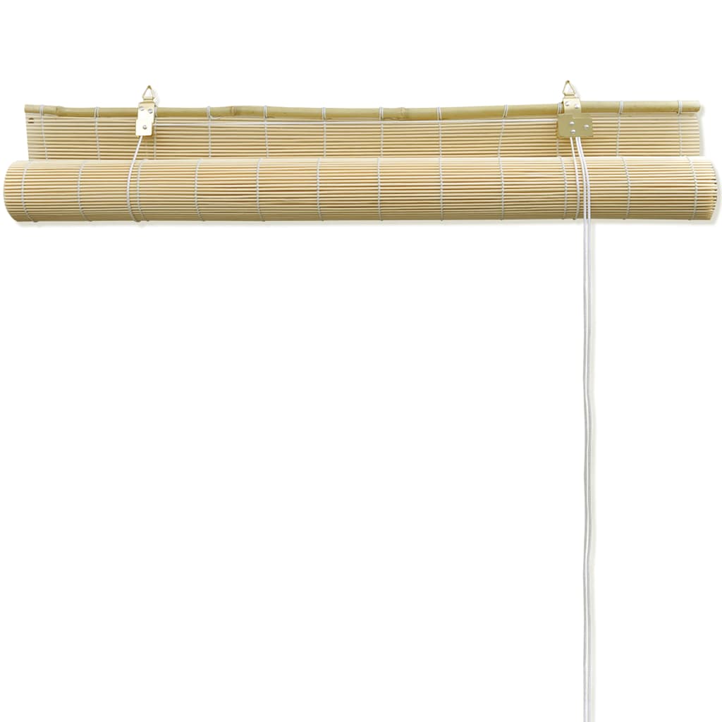 Rolgordijn Bamboe Natuurlijk 80 x 160 cm Beige
