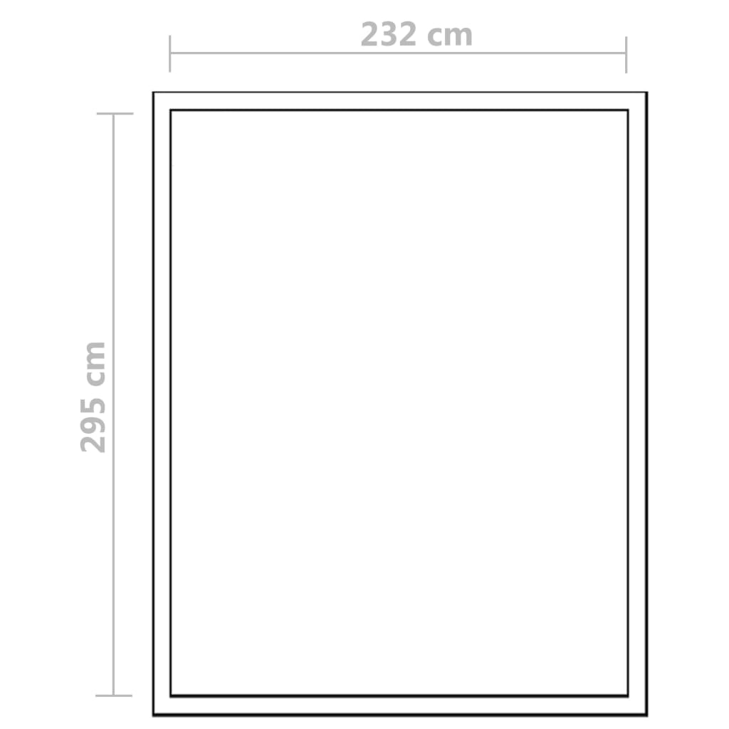 Tuinkas Met Basisframe 7,55 M² Versterkt Aluminium 302 x 250 x 195 cm