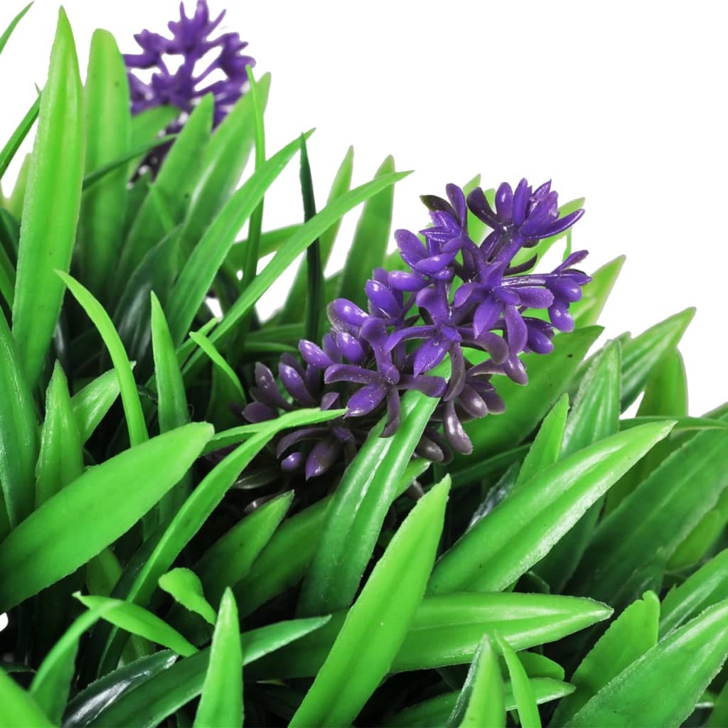 -Delige Kunstbuxussenset Bolvormig Met Lavendel 30 cm