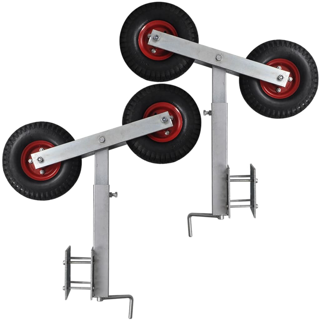 2-Delige Boegsteunenset Voor Bootaanhanger 59-84 Cm