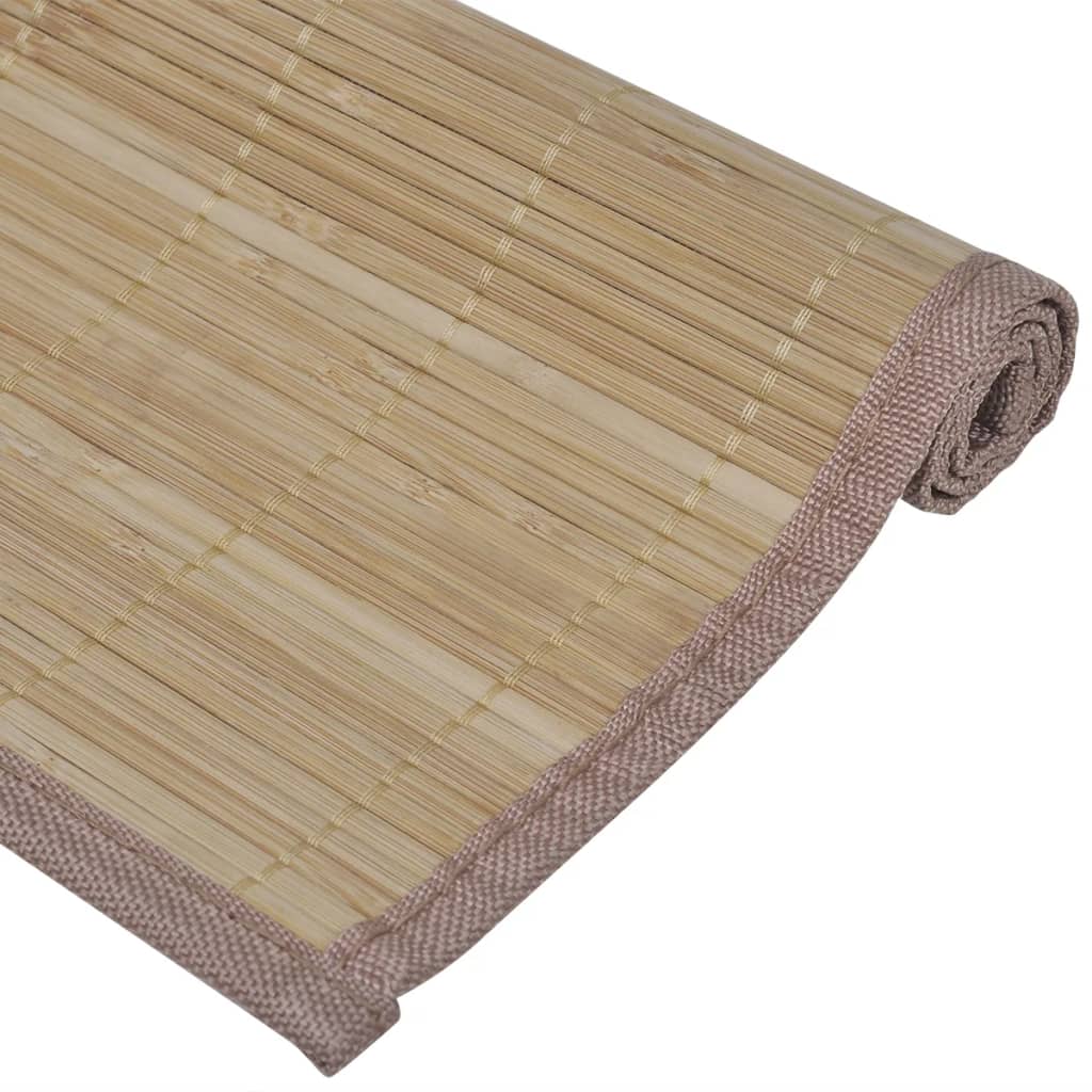 6 St Placemats 30X45 Cm Bamboe Bruin