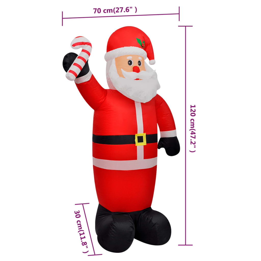 Opblaasbare kerstman 120 cm 120 cm