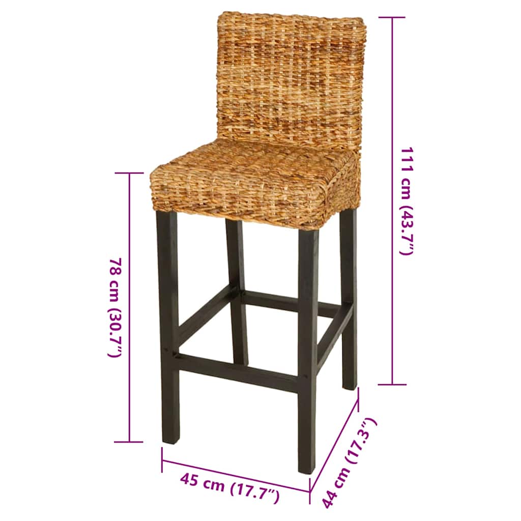 Barkrukken 2 st abaca