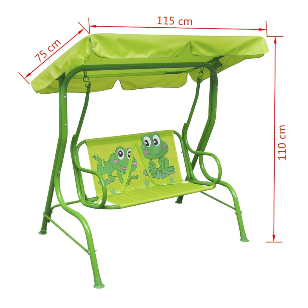 Kinderschommelstoel Groen 1