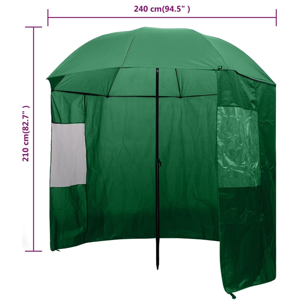 Visparaplu Groen 240 X 210 Cm
