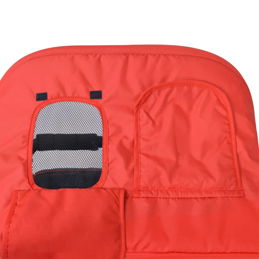 Tweelingwagen Staal En Zwart Rood