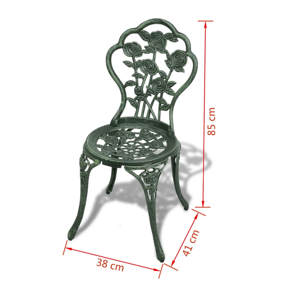 -Delige Bistroset Gietaluminium Groen