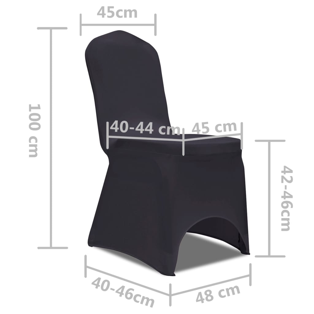 Stoelhoes Stretch Stuks 4 Antraciet