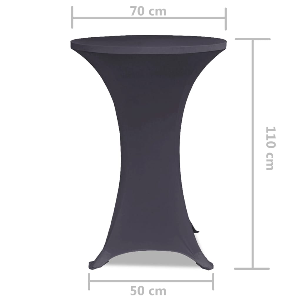 Tafelhoes Stretch 2 Stuks 70 cm Antraciet