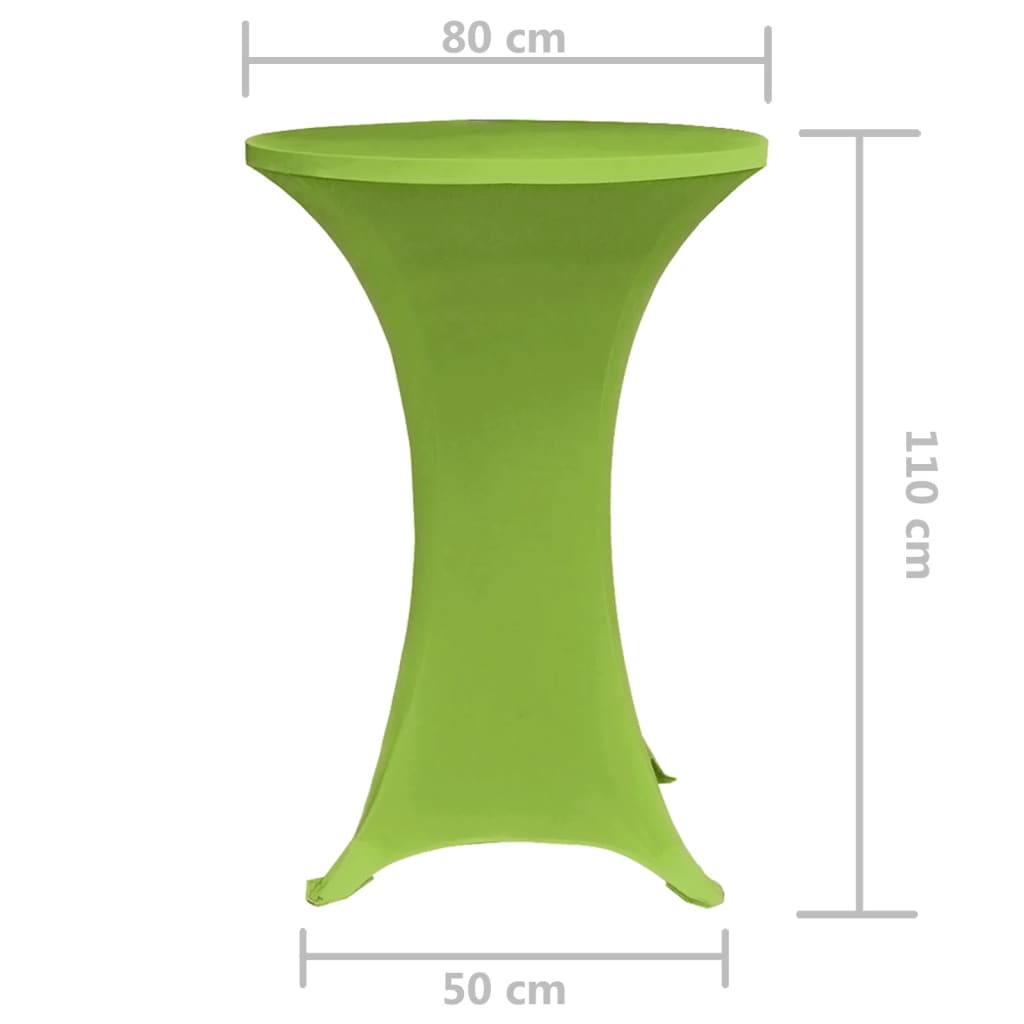 Tafelhoes Stretch Stuks 2 80 cm Groen