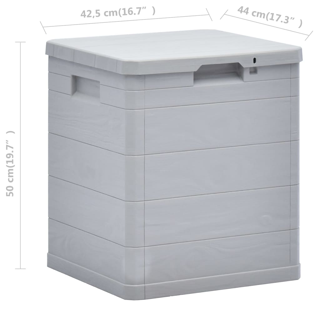 Opbergbox Voor In De Tuin 90 l Lichtgrijs