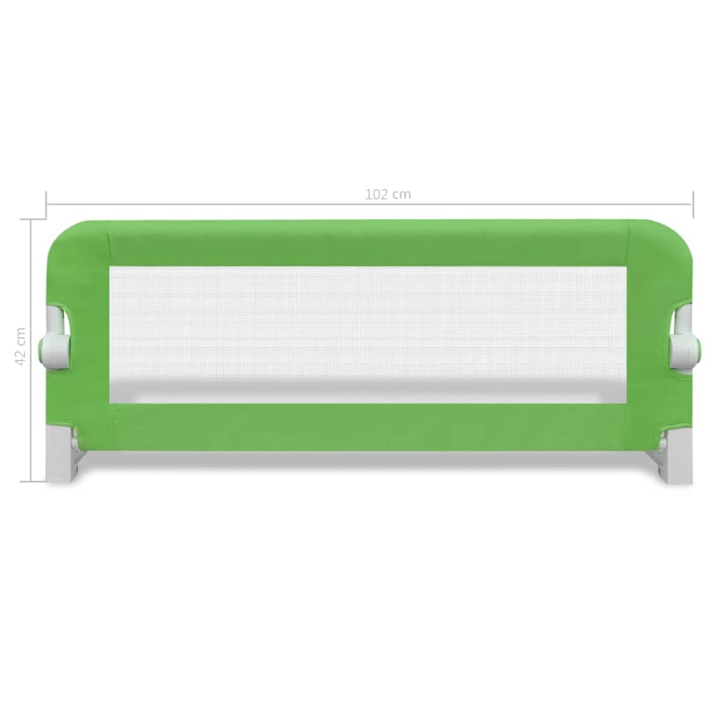 Kinderbedhekjes 2 102 x 42 cm Groen