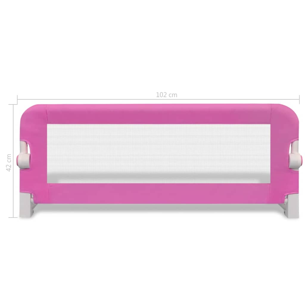 Kinderbedhekjes 2 102 x 42 cm Roze