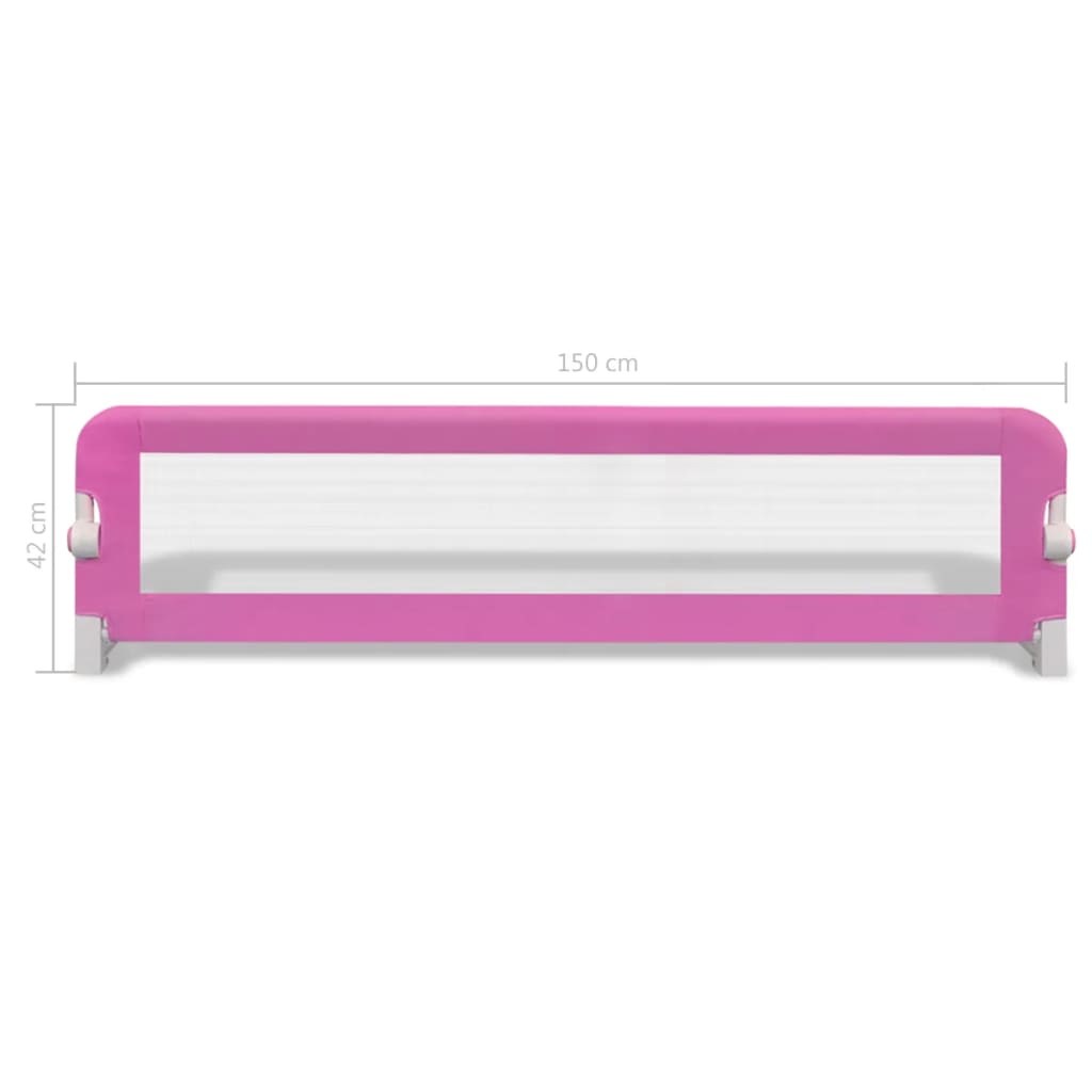 Kinderbedhekjes 2 150 x 42 cm Roze