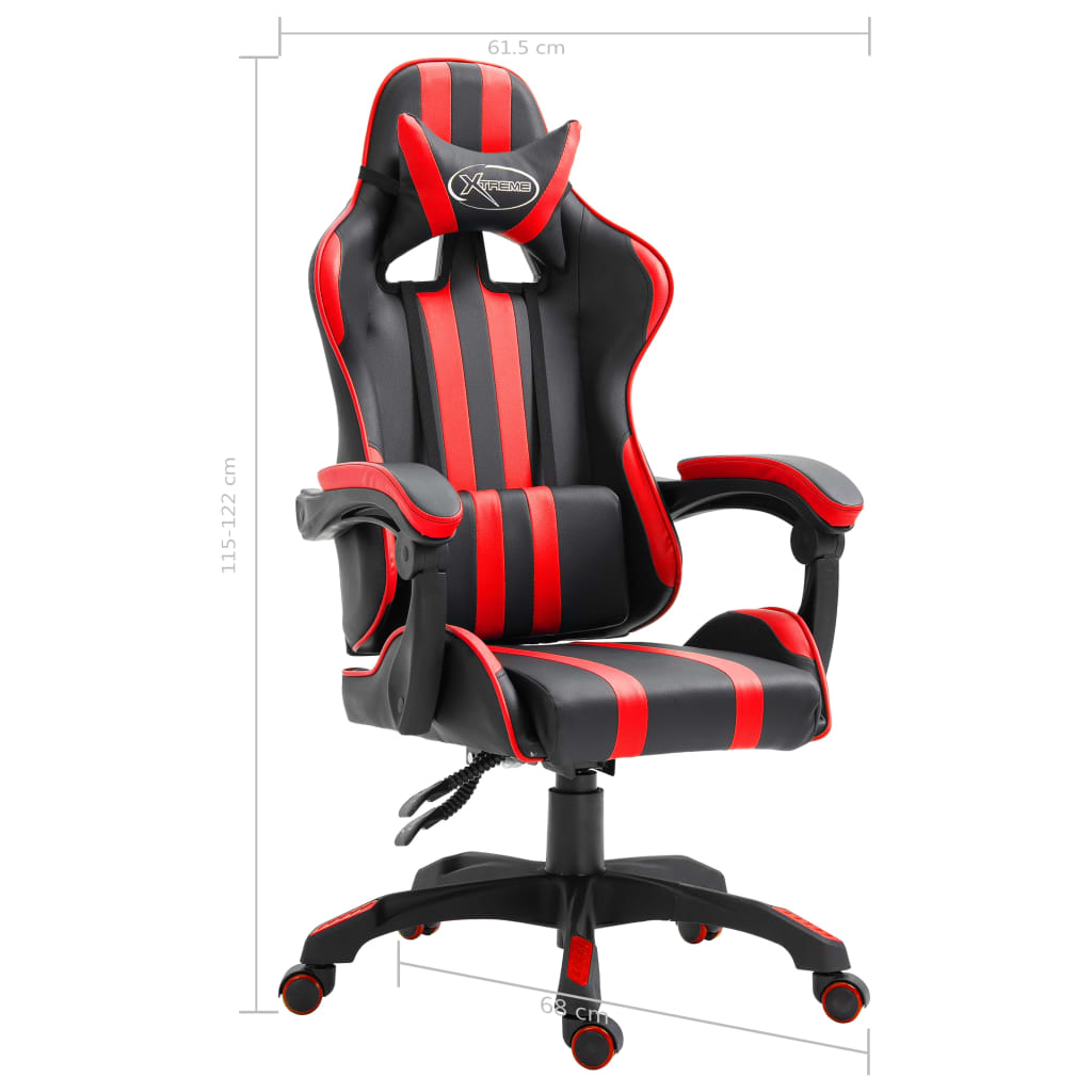 Gamestoel Kunstleer Rood