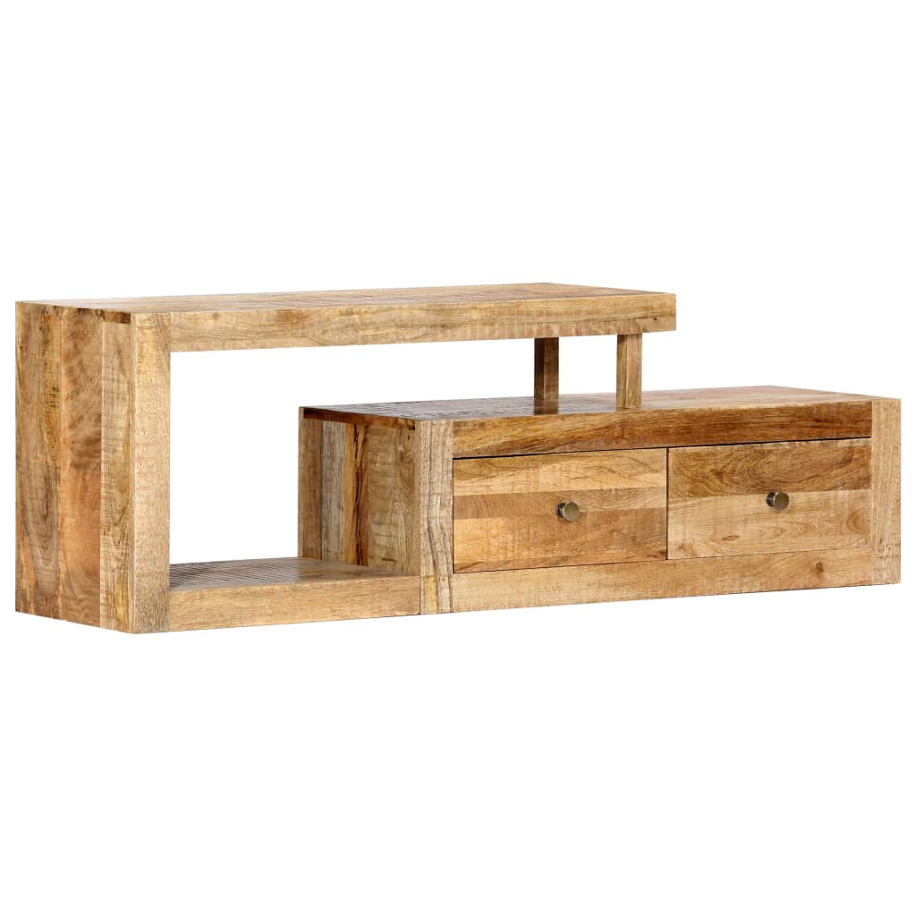 Tv-Meubel 120X30X40 Cm Massief Mangohout Bruin