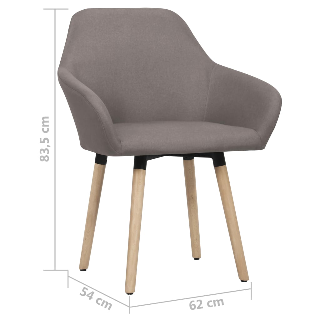 Eetkamerstoelen Draaibaar Stof 2
