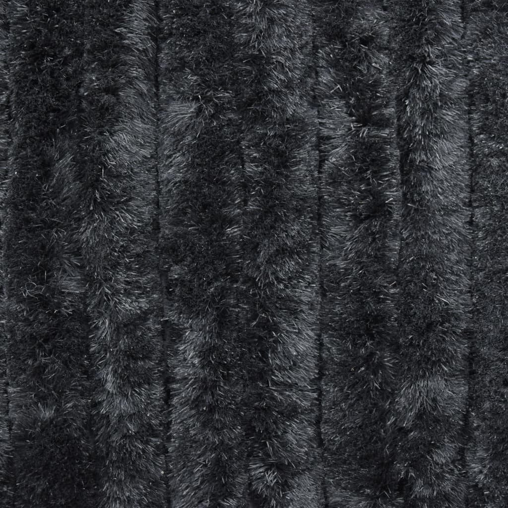 Vliegengordijn 100x220 cm chenille antraciet 100 x 220 cm Antraciet