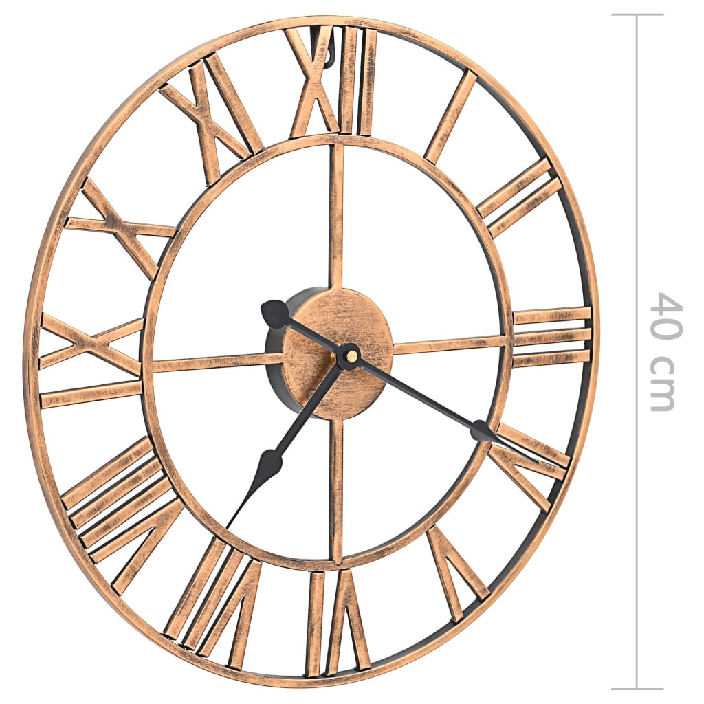 Wandklok Metaal Kleurig 40 cm Goud