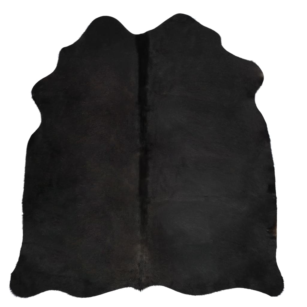 Vloerkleed Echte Runderhuid 150 x 170 cm Zwart
