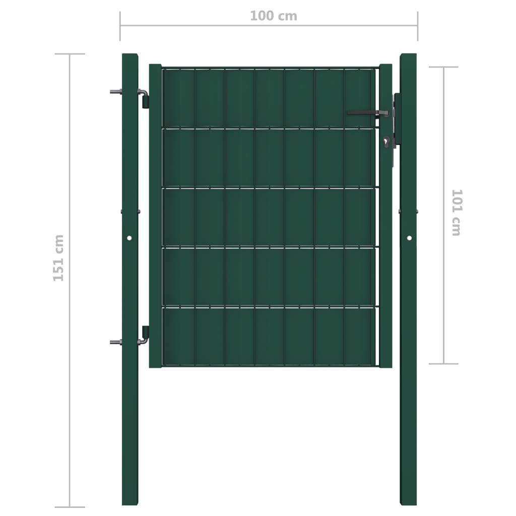Poort Pvc En Staal 100 x 101 cm