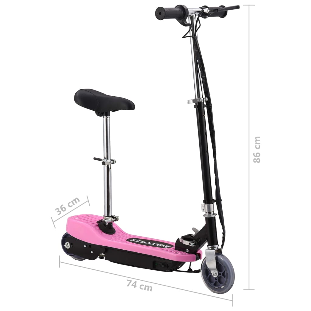 Step Elektrisch Met Zitje 20 W Roze met zadel