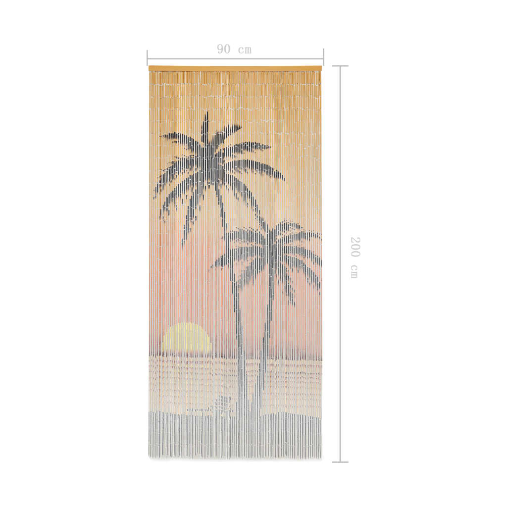 Vliegengordijn 90X200 Cm Bamboe Palmboom