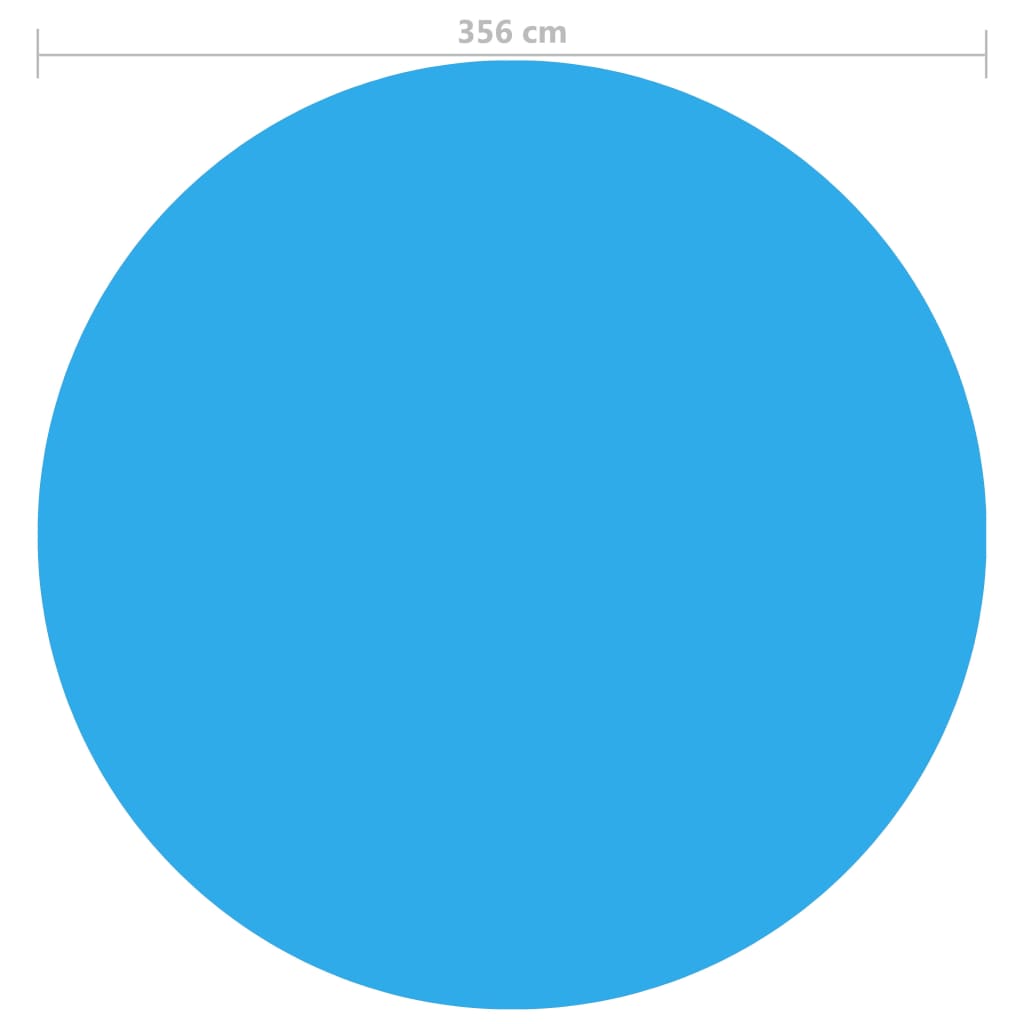 Zwembadhoes 356 cm PE blauw Ø 356 cm Blauw