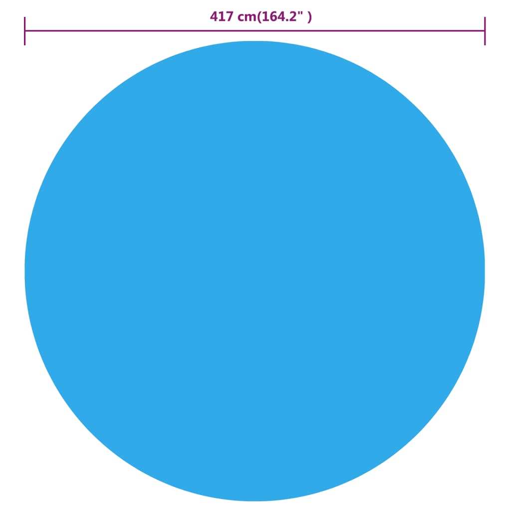 Zwembadhoes 417 cm PE blauw Ø 417 cm Blauw