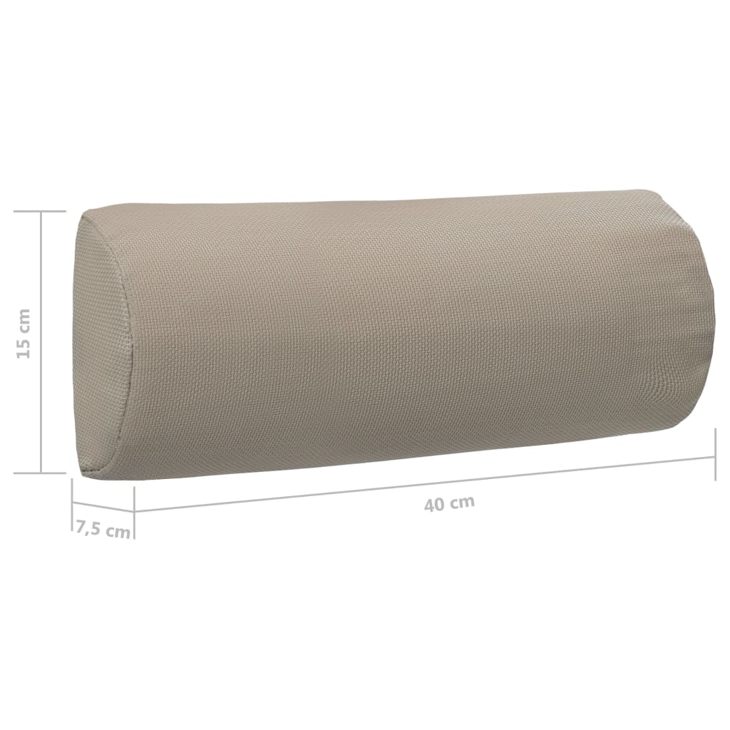 Hoofdsteun Voor Ligstoel 40X7,5X5 Cm Textileen Taupe