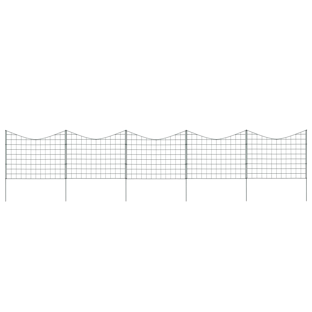 Schuttingset Gebogen 77,3X26 Cm Groen