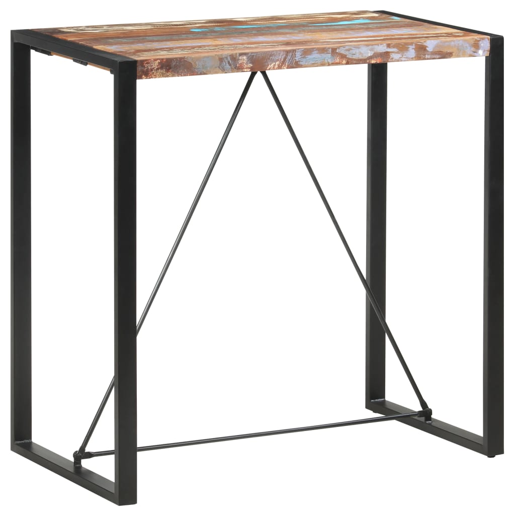 Bartafel 110x60x110 cm massief gerecycled hout