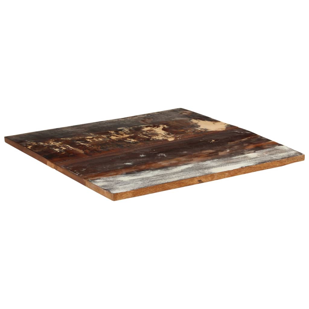 Tafelblad Vierkant 25-27 Mm 80X80 Cm 80 x 80 cm 25-27 mm massief gerecycled hout