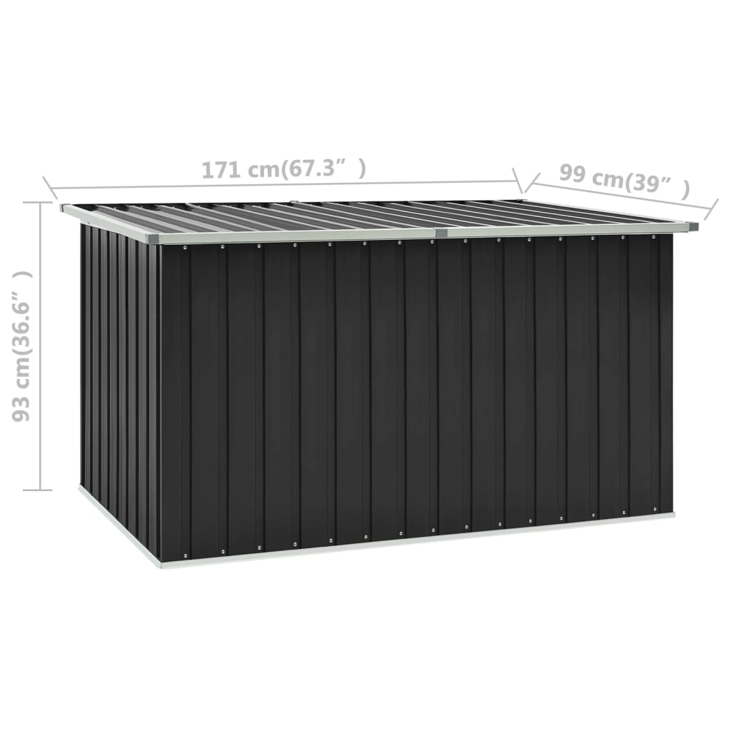 Tuinbox 171 x 99 x 93 cm Antraciet