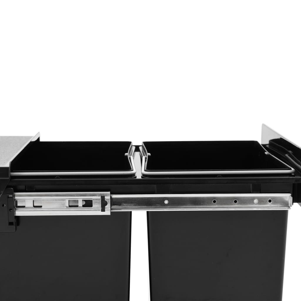 Inbouwprullenbak Uittrekbaar Soft-Close 2 36 l 48 x 34.3 x 35.1 cm