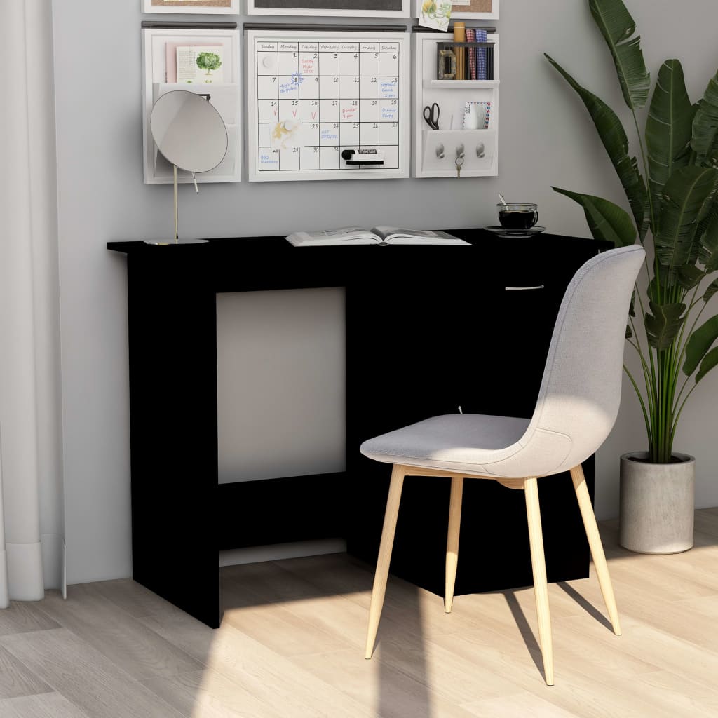 Bureau 100X50X76 Cm Bewerkt Hout Wit
